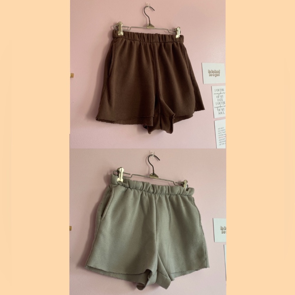 Soft comfy neutral shorts size medium pajama shorts with pockets